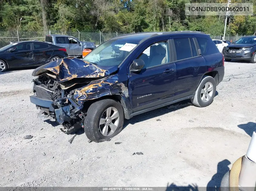 2016 JEEP COMPASS VIN 1C4NJDBB9GD662011 — фото 2