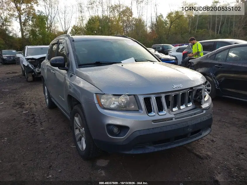 JEEP COMPASS 2016, VIN 1C4NJDBB2GD535102