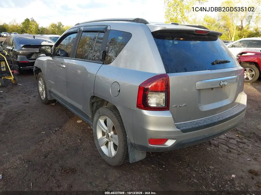2016 JEEP COMPASS VIN 1C4NJDBB2GD535102 — фото 3
