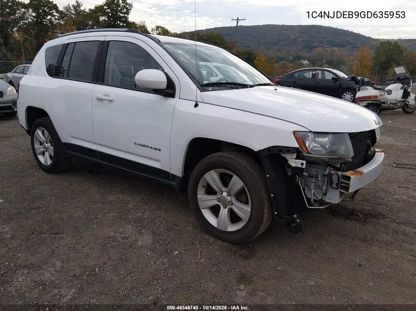 JEEP COMPASS 2016, VIN 1C4NJDEB9GD635953