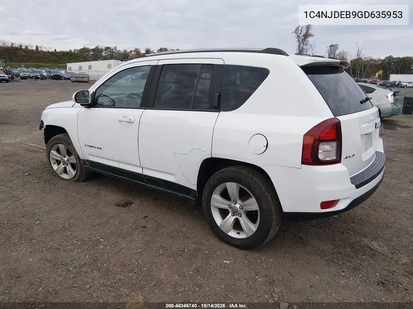 2016 JEEP COMPASS VIN 1C4NJDEB9GD635953 — фото 3