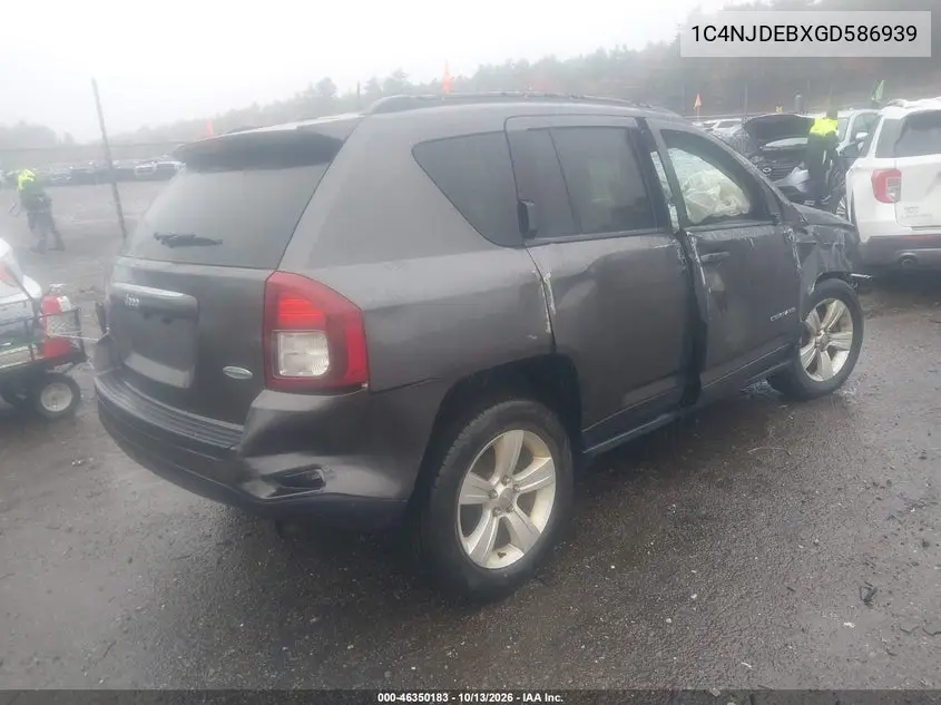 2016 JEEP COMPASS VIN 1C4NJDEBXGD586939 — фото 4