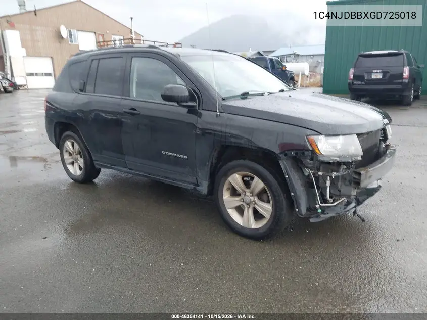 JEEP COMPASS 2016, VIN 1C4NJDBBXGD725018