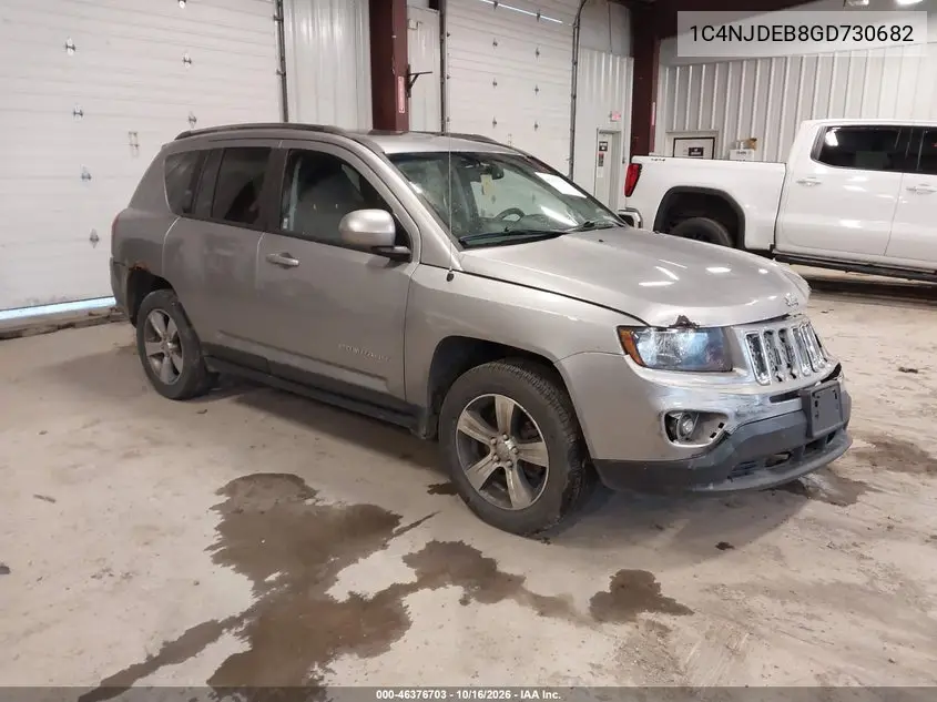 JEEP COMPASS 2016, VIN 1C4NJDEB8GD730682