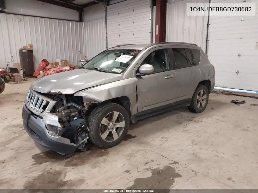 2016 JEEP COMPASS VIN 1C4NJDEB8GD730682 — фото 2