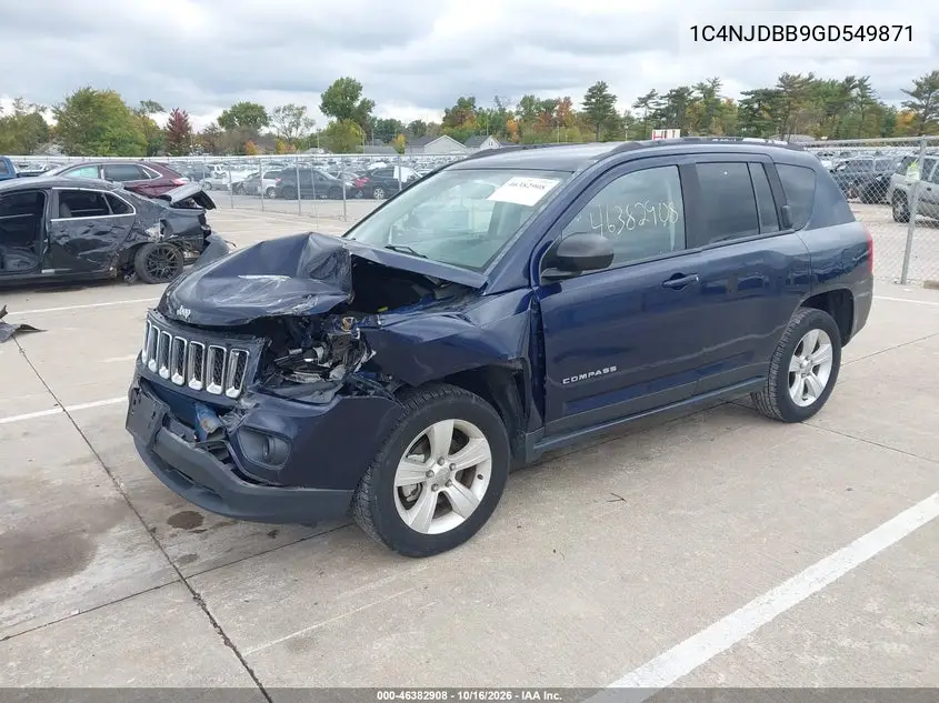 2016 JEEP COMPASS VIN 1C4NJDBB9GD549871 — фото 2