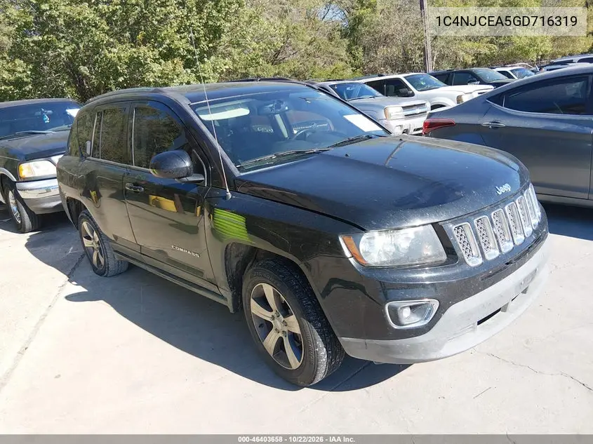 JEEP COMPASS 2016, VIN 1C4NJCEA5GD716319