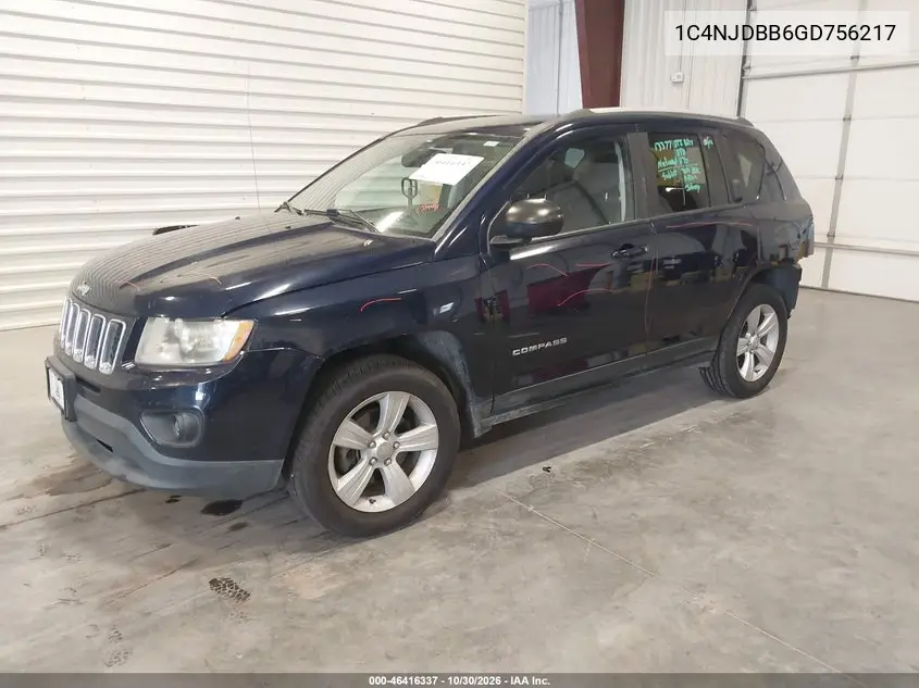2016 JEEP COMPASS VIN 1C4NJDBB6GD756217 — фото 2