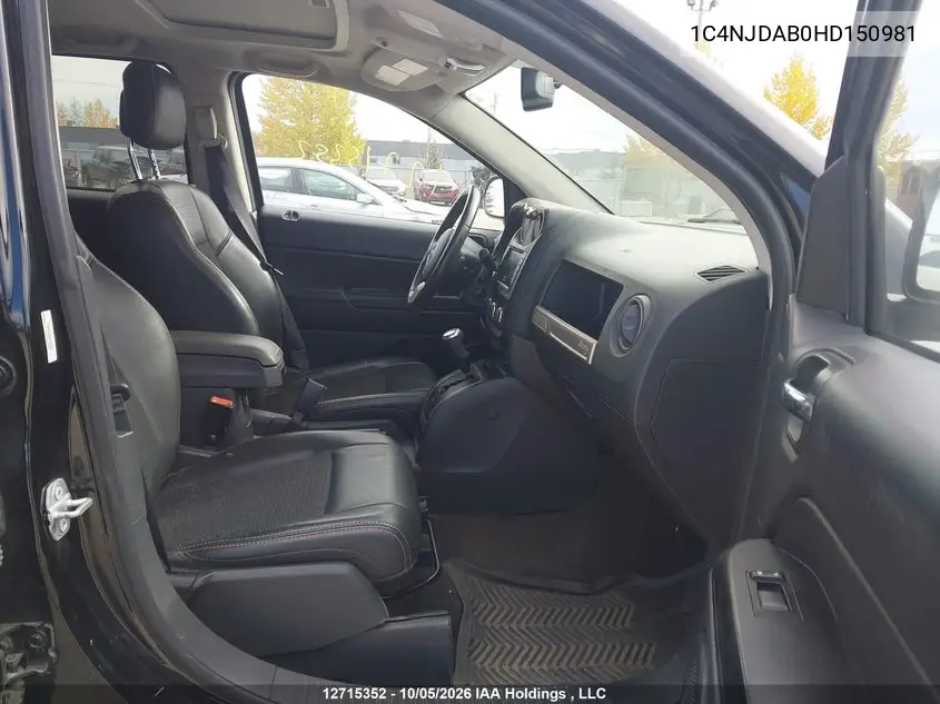 2017 JEEP COMPASS VIN 1C4NJDAB0HD150981 — фото 5