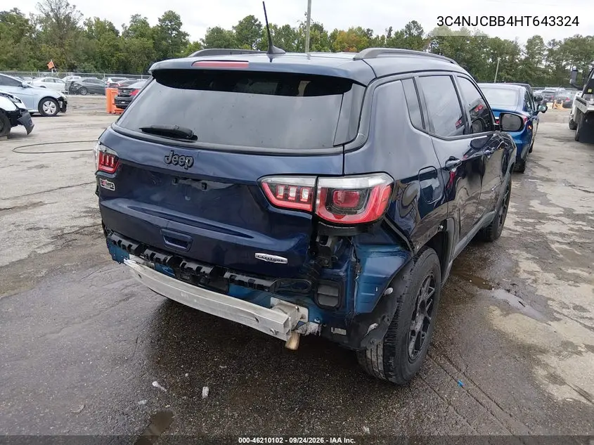 2017 JEEP COMPASS VIN 3C4NJCBB4HT643324 — фото 4
