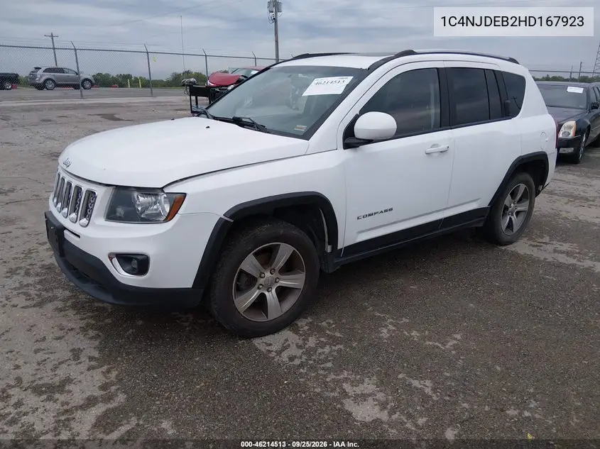 2017 JEEP COMPASS VIN 1C4NJDEB2HD167923 — фото 2