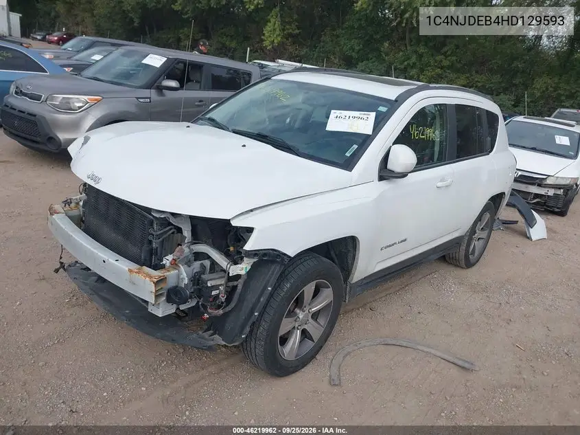 2017 JEEP COMPASS VIN 1C4NJDEB4HD129593 — фото 3