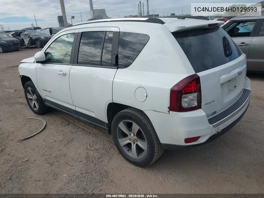JEEP COMPASS 2017, VIN 1C4NJDEB4HD129593