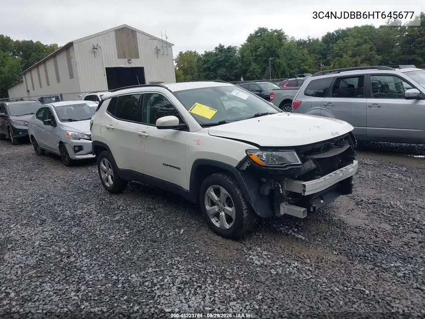 JEEP COMPASS 2017, VIN 3C4NJDBB6HT645677