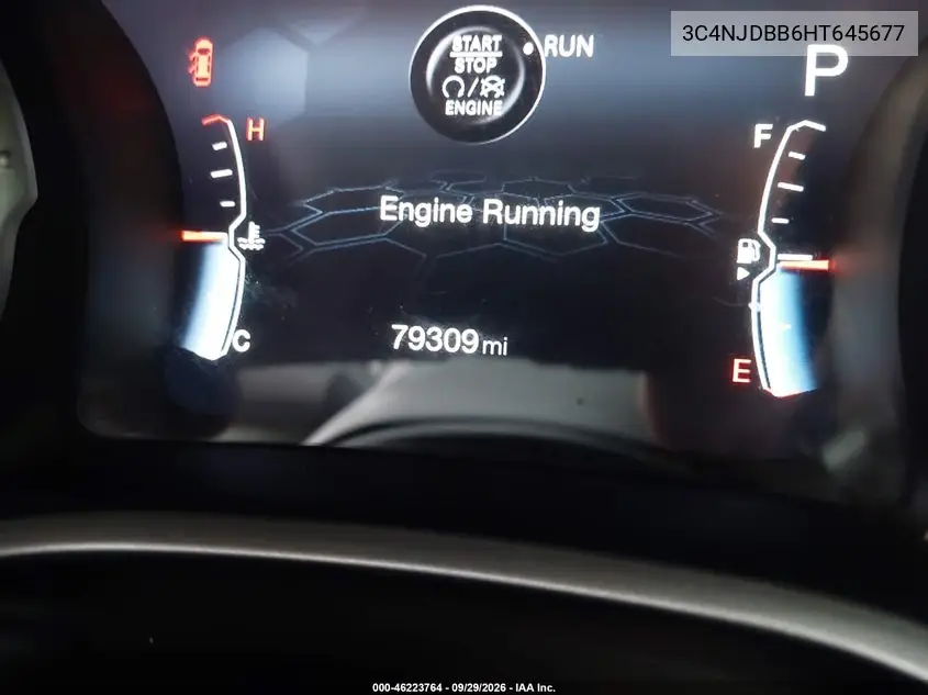 2017 JEEP COMPASS VIN 3C4NJDBB6HT645677 — фото 16