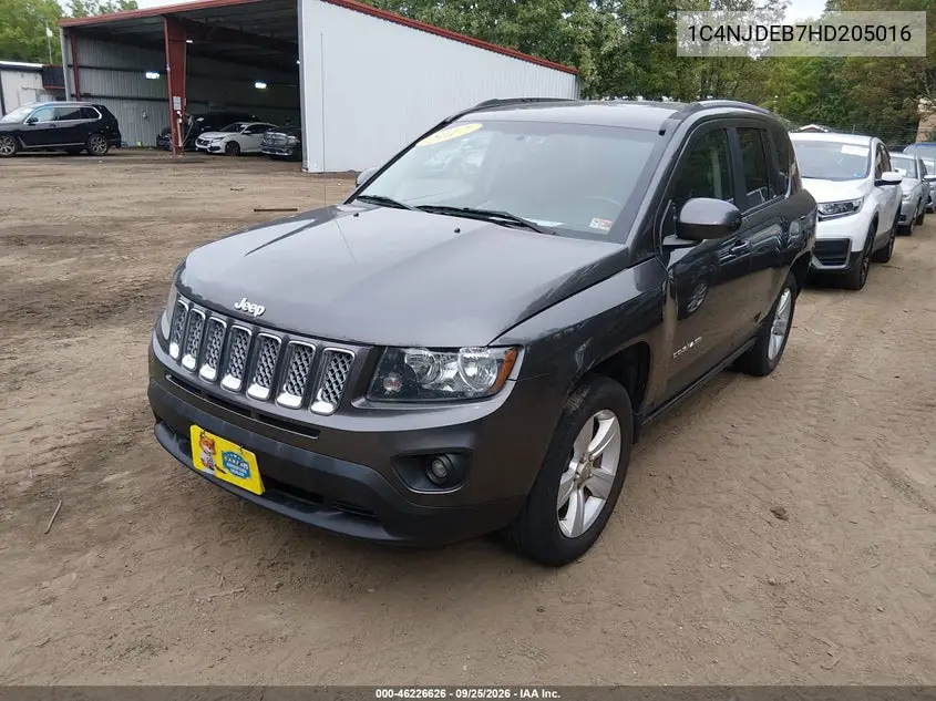 2017 JEEP COMPASS VIN 1C4NJDEB7HD205016 — фото 2