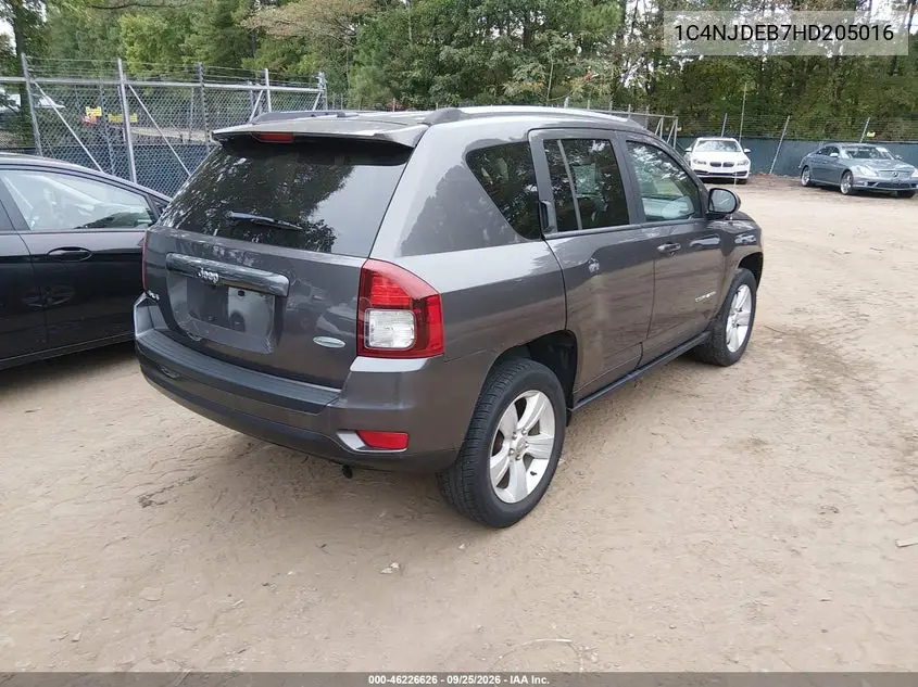 2017 JEEP COMPASS VIN 1C4NJDEB7HD205016 — фото 4