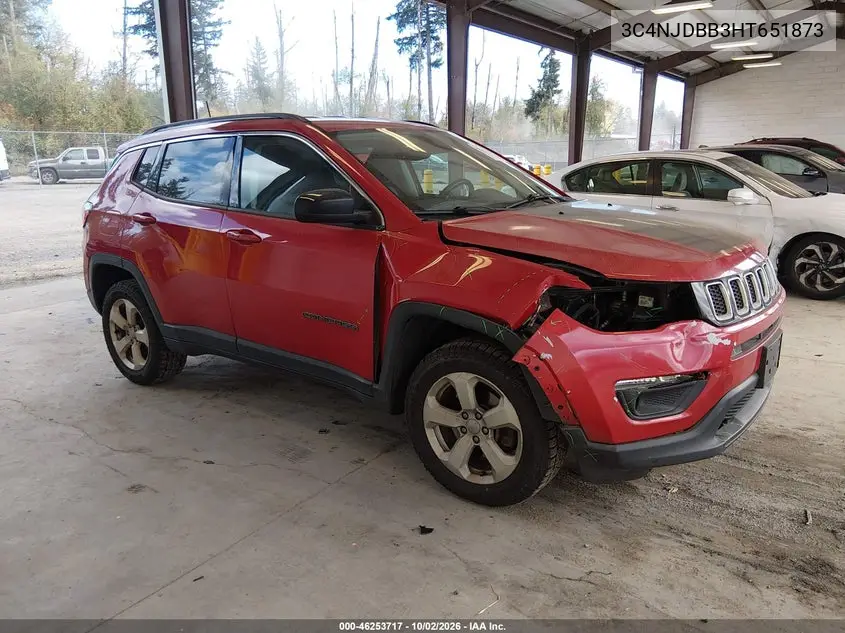JEEP COMPASS 2017, VIN 3C4NJDBB3HT651873