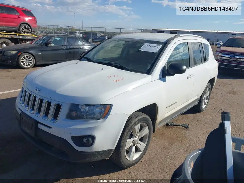 2017 JEEP COMPASS VIN 1C4NJDBB6HD143497 — фото 2