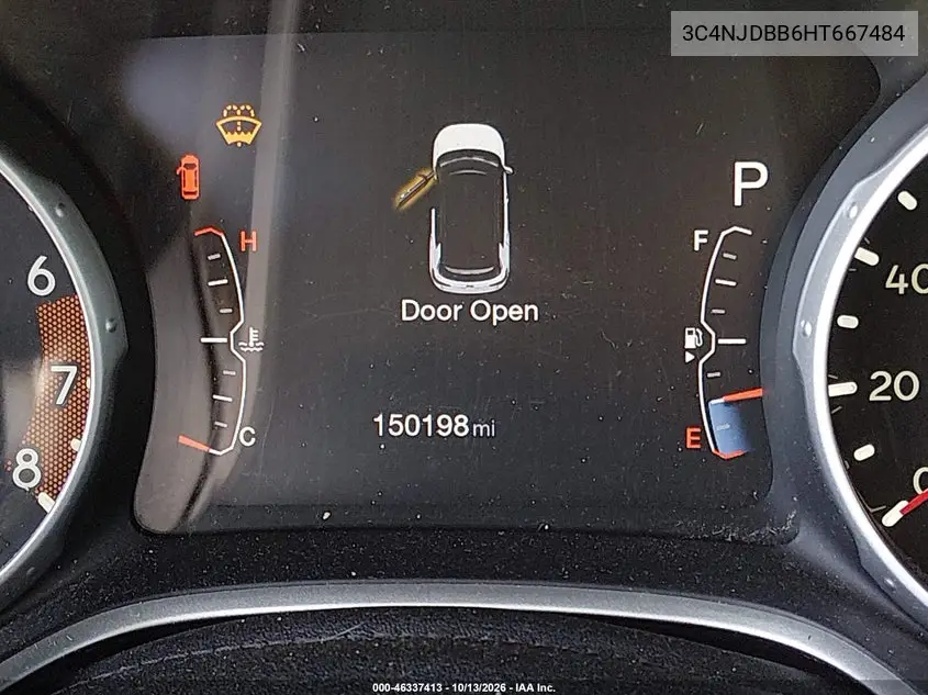 2017 JEEP COMPASS VIN 3C4NJDBB6HT667484 — фото 16