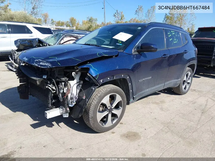 2017 JEEP COMPASS VIN 3C4NJDBB6HT667484 — фото 2