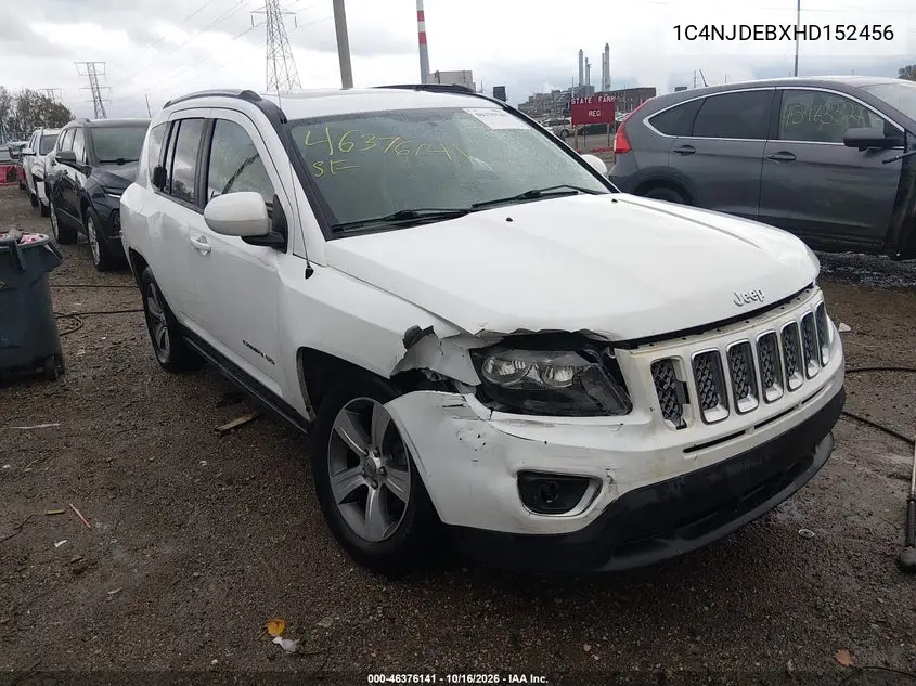 JEEP COMPASS 2017, VIN 1C4NJDEBXHD152456