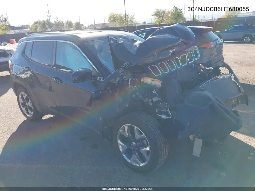 JEEP COMPASS 2017, VIN 3C4NJDCB6HT680055