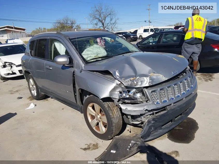 JEEP COMPASS 2017, VIN 1C4NJDEB4HD143042