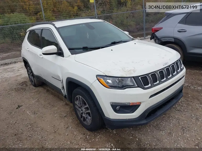 JEEP COMPASS 2017, VIN 3C4NJDBBXHT672199