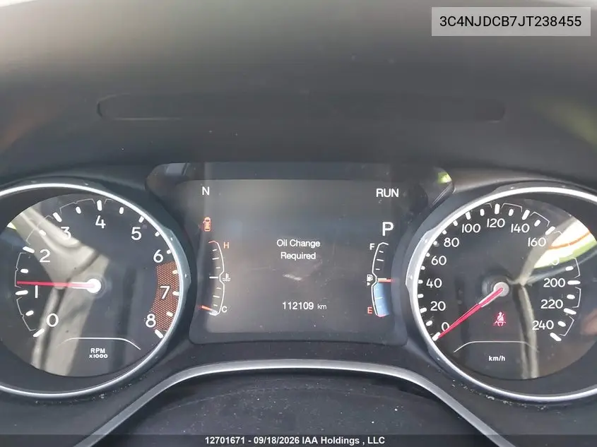 2018 JEEP COMPASS VIN 3C4NJDCB7JT238455 — фото 7