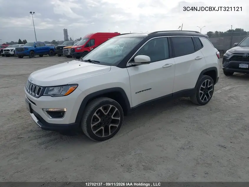2018 JEEP COMPASS VIN 3C4NJDCBXJT321121 — фото 2