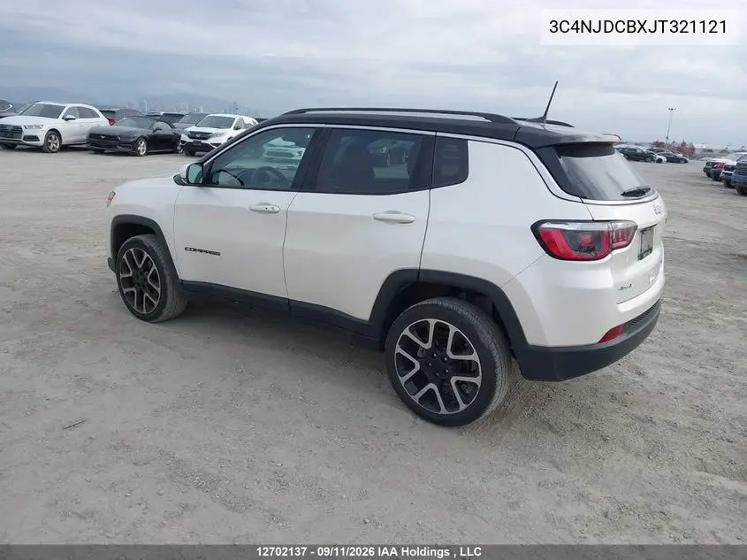 2018 JEEP COMPASS VIN 3C4NJDCBXJT321121 — фото 3