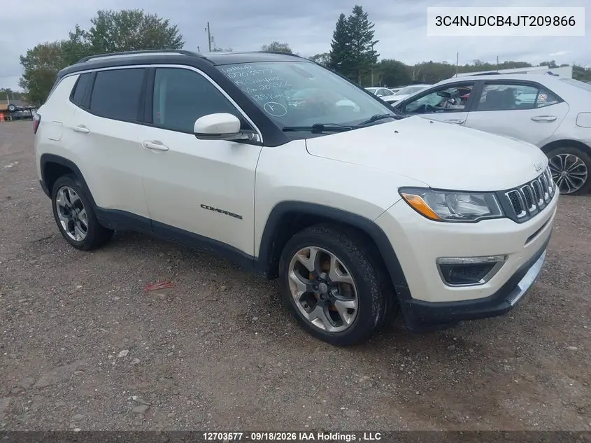 JEEP COMPASS 2018, VIN 3C4NJDCB4JT209866