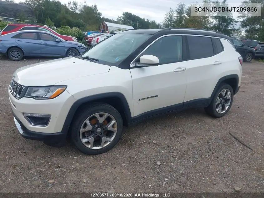 2018 JEEP COMPASS VIN 3C4NJDCB4JT209866 — фото 2