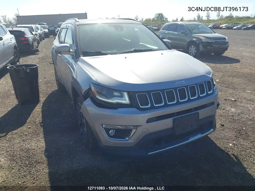 JEEP COMPASS 2018, VIN 3C4NJDCB8JT396173