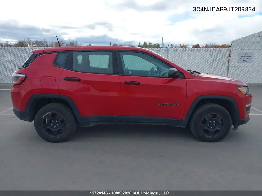 2018 JEEP COMPASS VIN 3C4NJDAB9JT209834 — фото 13