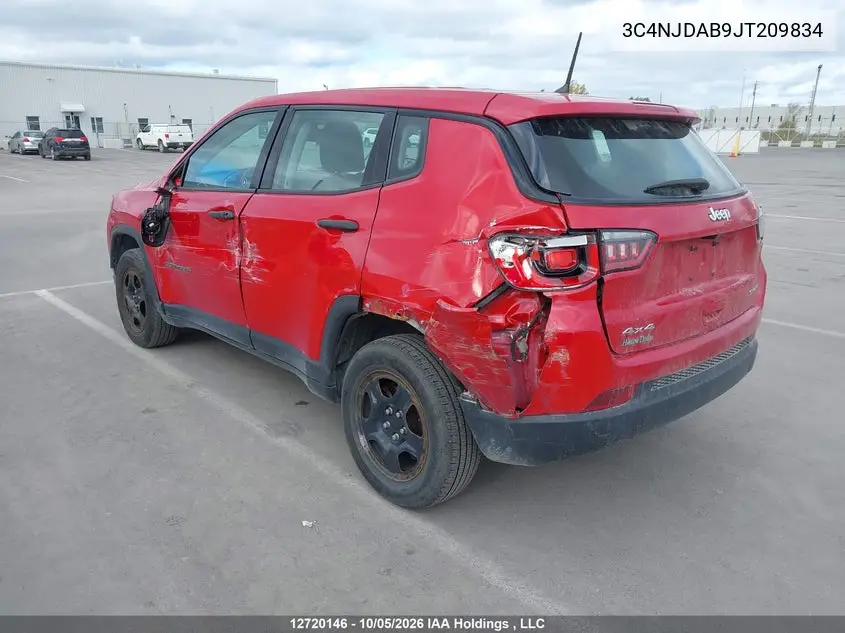 2018 JEEP COMPASS VIN 3C4NJDAB9JT209834 — фото 3