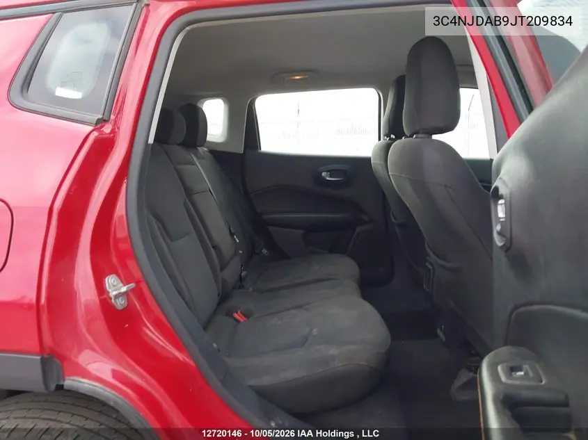 2018 JEEP COMPASS VIN 3C4NJDAB9JT209834 — фото 8
