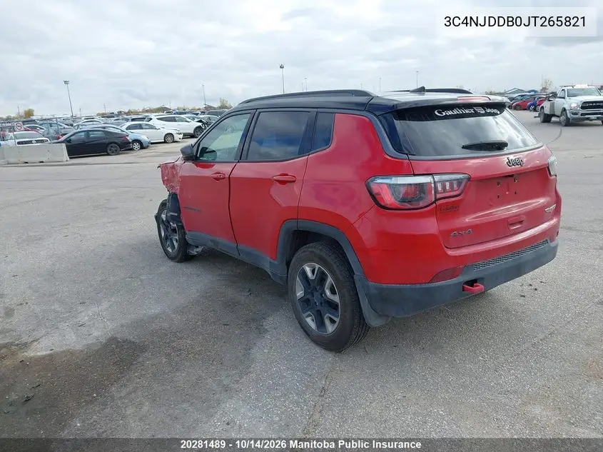 2018 JEEP COMPASS VIN 3C4NJDDB0JT265821 — фото 3
