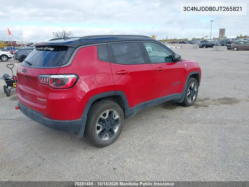 2018 JEEP COMPASS VIN 3C4NJDDB0JT265821 — фото 4