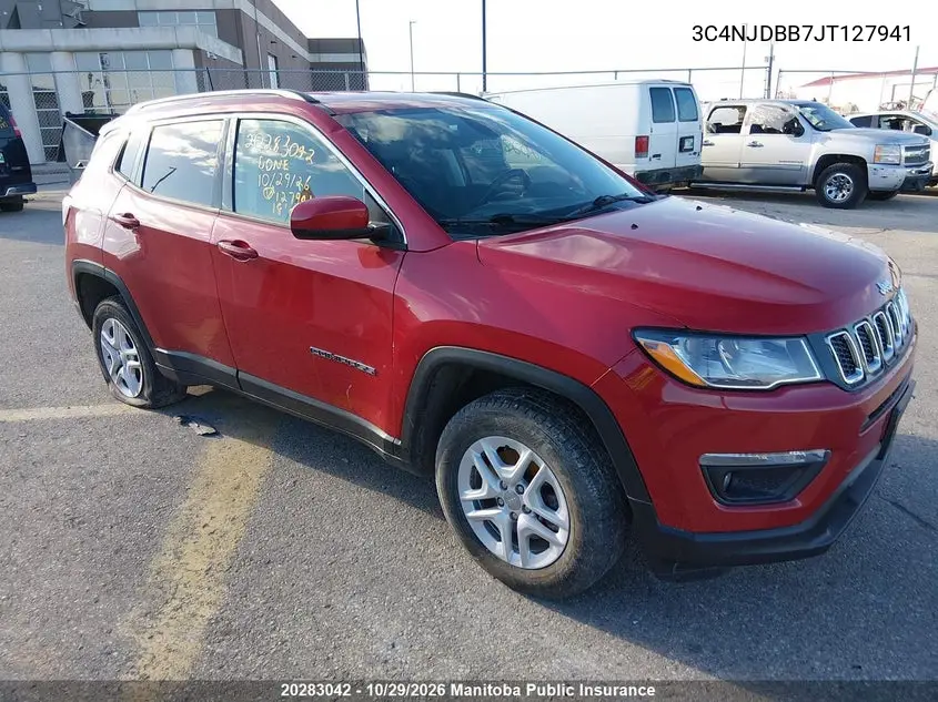 JEEP COMPASS 2018, VIN 3C4NJDBB7JT127941