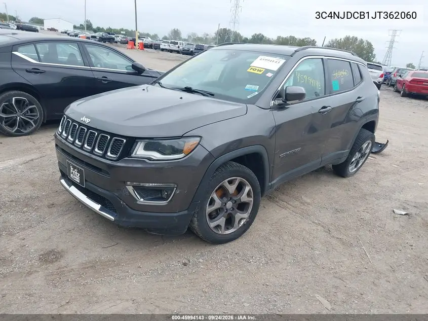 2018 JEEP COMPASS VIN 3C4NJDCB1JT362060 — фото 2