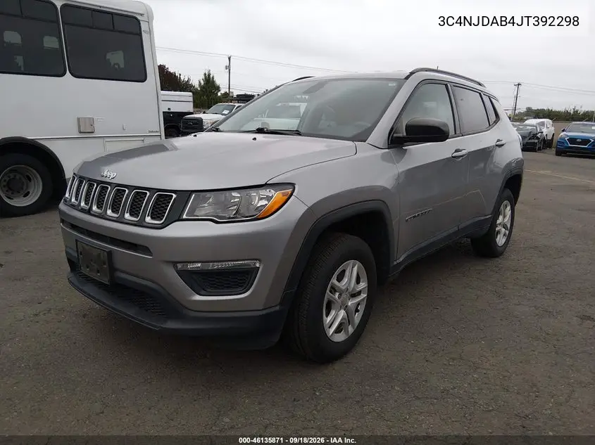 2018 JEEP COMPASS VIN 3C4NJDAB4JT392298 — фото 2