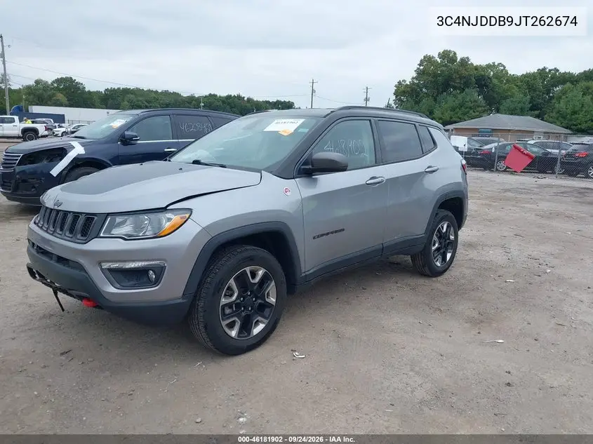 2018 JEEP COMPASS VIN 3C4NJDDB9JT262674 — фото 2