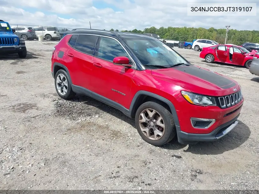 JEEP COMPASS 2018, VIN 3C4NJCCB3JT319107