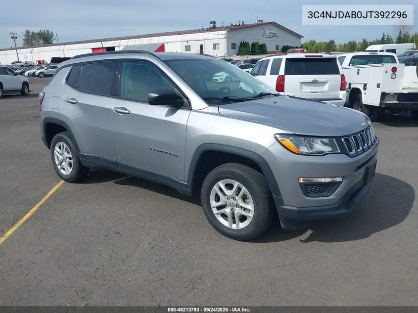JEEP COMPASS 2018, VIN 3C4NJDAB0JT392296