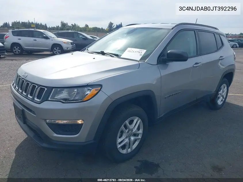 2018 JEEP COMPASS VIN 3C4NJDAB0JT392296 — фото 2