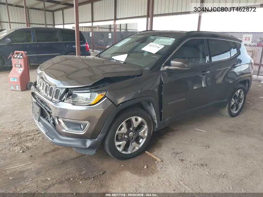 2018 JEEP COMPASS VIN 3C4NJCCB0JT462872 — фото 2