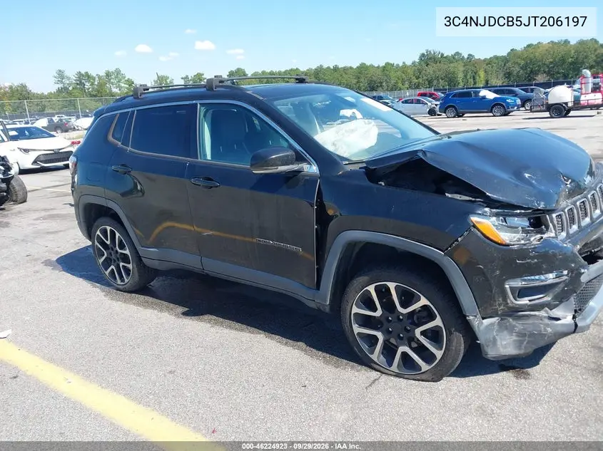JEEP COMPASS 2018, VIN 3C4NJDCB5JT206197