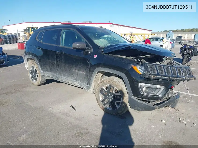 JEEP COMPASS 2018, VIN 3C4NJDDB7JT129511